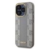 DKNY DKHMP15XPCPVSLE iPhone 15 Pro Max 6.7  beżowy/beige hardcase Leather Checkered Mono Pattern MagSafe